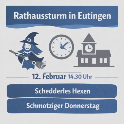 Schedderles Hexen übernehmen Rathaus in Eutingen